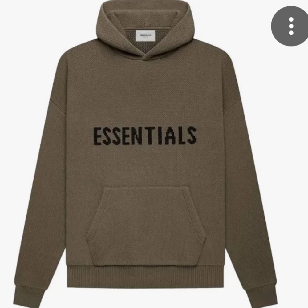 Essentials Fear of God Pistachio hooded sweater